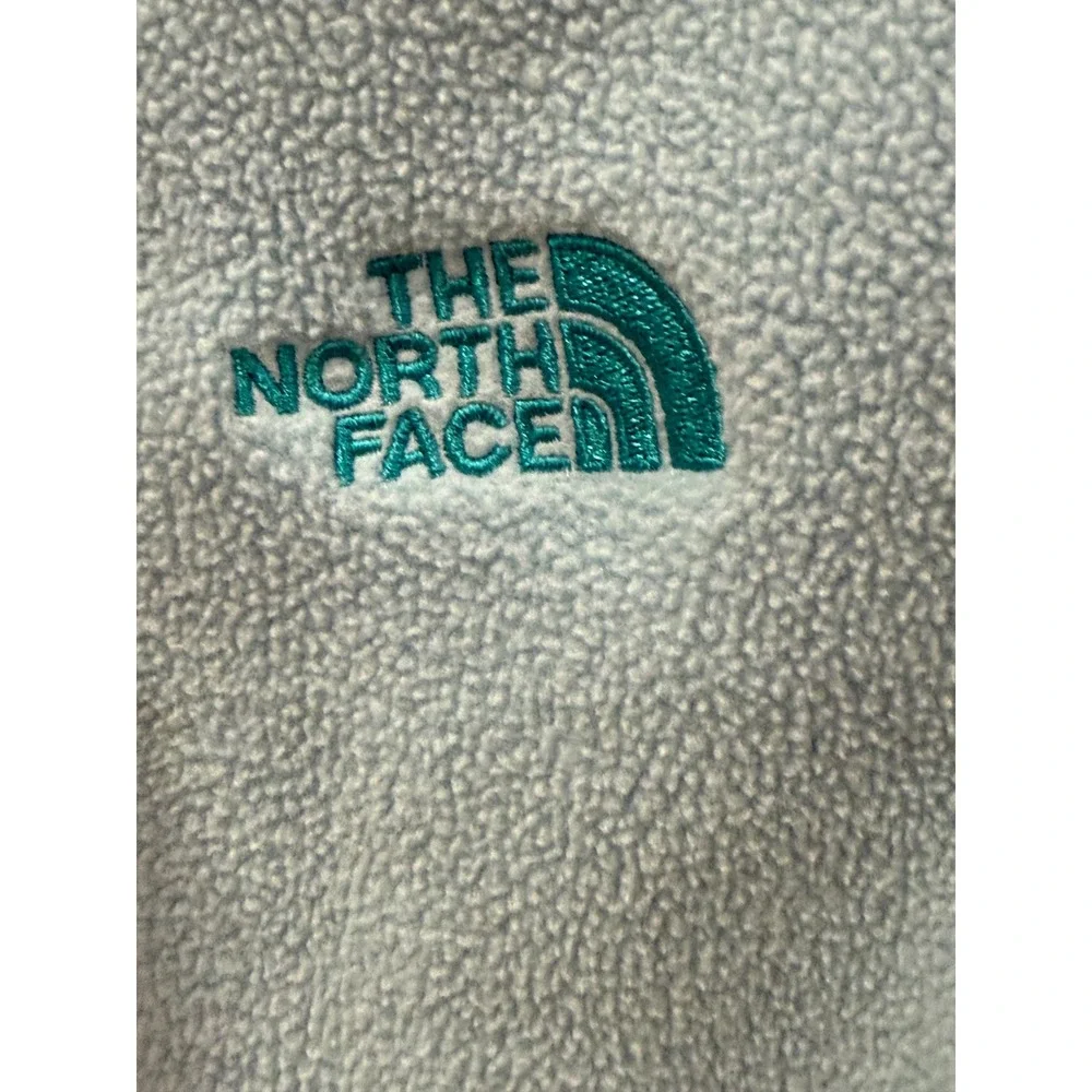 The North Face Girls Fleece Jacket Light Blue Zip Up‎ Youth XL